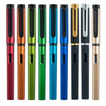 100 pz/set 0.5mm penna Gel con inchiostro nero penna con asta di ricarica penna a inchiostro Gel per cancelleria per ufficio e scrittura a scuola Logo personalizzato nome regalo