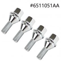 4x für Jeep Cherokee Renegade Compass Chrysler 200 Dodge Dart Radschrauben Radmuttern M12x1,25 6511051 AA 6509933 AA Autozubehör
