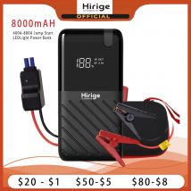 Avviatore di emergenza per auto Dahua 8000mAh con display digitale USB-C QC3.0 Mini Power Bank, luce SOS a LED per emergenza moto camion auto