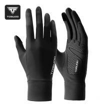 TOSUOD Cold Weather Cycling Gloves, Thermal Fleece Full Finger with Touchscreen & Shock-Absorbing for Men Women