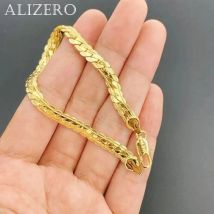 Bracciale in oro 18 carati da 8 pollici Bracciale a catena laterale da 5 mm per donna Uomo Moda Matrimonio Fidanzamento Regali di gioielli in argento sterling 925