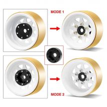 Esilun 1.0 RC Deep Dish cerchioni 1.0 ruote Beadlock per 1/18 TRX4M 1/24 SCX24 C10 JLU DB Gladiator Bronco RC Crawler Car Part