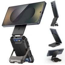 Magnetic Wallet Phone Card Holder for Samsung Galaxy S26/S25/iPhone 17/16/15/14 Series SUPCASE Lock Wallet with MagSafe Stand