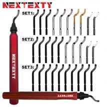HSS Steel Blade Deburring Tool Burr Cutter Trimming Knife Scraper Remover Deburr Tube Reamer Kit Metal Resin Plastic Wood 3D DIY
