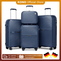 Set di valigie da 4 pezzi per viaggiatori britannici, custodia rigida in PP, serratura TSA, leggera e resistente (29/55/67/76cm)