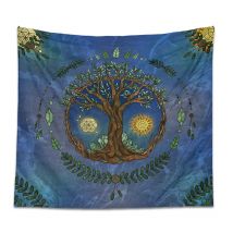 Tree Life Tapestry Tree Life Altar tablecloth Wall Hanging Room Decor  Mandala Tarot Oracle Witchcraft Boho Sun Moon Decor Home