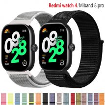 Nylonschlaufe für Xiaomi Redmi Watch 4. Armbandzubehör Originalsport Atmungsaktives Correa Ersatzarmband Mi Band 8 Pro Band