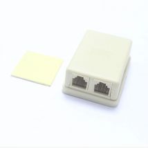 1Pcs  6P4C Single Ports Female Plug jack Telephone Connector Line Splitter Extender Plug Adapter