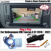Plug & Play Rückfahr kamera für Volkswagen VW Touran 3 5t 2016 ~ 2019 2020 2021 OEM-Bildschirm Upgrade Rückfahr kamera