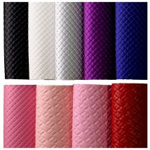 Weiß schwarz kleine strick geprägte imitat synthetische pu leder stoff für handtasche bogen diy cn313