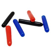 PVC Soft Protective Cover 1.5mm Inner Diameter Insulation Cap Screw Steel Pipe Dust Cover Antenna End Cap 100Pcs/Lot