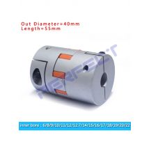 D40L55 Plum Coupling Star Engraving Machine Servo Motor Coupler Inner Hole 6/8/9/10/11/12/12.7/14/15/16/17/18/19/20/22mm
