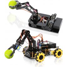 ACEBOTT 5 DOF Smart Robot Arm Car Kit und 4 DOF ESP32 programmierbarer Roboter für Arduino STEM pädagogisches DIY-Roboterarm-Kit