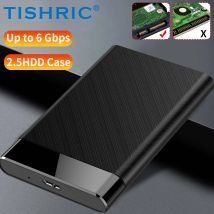 TISHRIC HDD-Gehäuse Typ C auf SATA 2,5 Zoll HD-Gehäuse Externe Festplattenbox Tragbares mobiles Festplattengehäuse für Laptop-PC