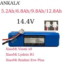 100% Original Für XiaoMi Viomi S9 Lydsto R1 Roidmi Eve Plus 14,4 V lithium-batterie 2P4S 5200 mAh 6800 mAh 9800 mAh 12800 mAh