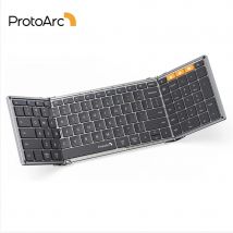 ProtoArc XK01 Bluetooth Wireless Keyboard with Numeric Keypad Foldable Keyboards for iPhone Computer iPad