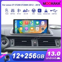 Per Lexus CT CT200 CT200H 2012 - 2018 Autoradio Lettore multimediale Wireless Carplay Android Auto Autoradio Stereo GPS Navi Testa