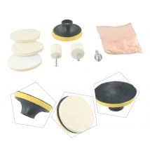 8 unids/set removedor de arañazos de vidrio para parabrisas de coche Kit de pulido de polvo de óxido de cerio para pulir reloj canicas de vidrio cristal