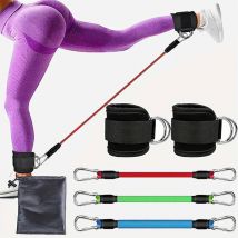Knöchelriemen, Widerstandsbänder, Set für Männer und Frauen, Fitness, Workout, Trainingsgeräte, Knöchelgewichte, Yoga, elastisches Fitnessband, Fitnessstudio
