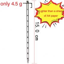 Ultraleichter Zelthering aus Kohlefaser, Titanlegierung, Verbundmaterial, Zeltnagel, neue Erfindung, 5G, 5,9 Zoll, 15,0 cm