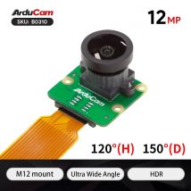 Arducam 12mp imx708 hdr 120 ° Weitwinkel kamera modul mit m12 Objektiv für Himbeer-Pi