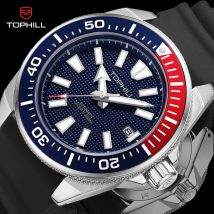 TOPHILL Herren Automatikuhren Herren Taucheruhr 300 m wasserdicht mechanische Armbanduhr NH35 Super leuchtende Uhren Saphirspiegel