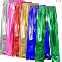 2026 Neue grüne glänzende Herrenhose, modische Freizeithose, Gold, Rot, Blau, Silber erhältlich, Größe S, M, L, XL, XXL, 3XL