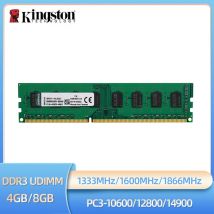 Kingston Memoria Ram DDR3 4 GB 8 GB 1600 MHz PC3-12800 1,5 V 240 Pin für Desktop-Computer