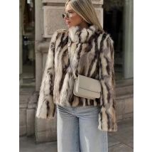 Chic Mode Faux Pelz Winter Jacke Frau Top Lose Plüsch Dicke Mäntel 2025, Neue Warme Mäntel Jacken Für Frauen Outer