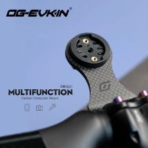 OGEVKIN Extensión de vástago de bicicleta Soporte de montaje de computadora de carbono para GPS/Computadora de ciclismo/Cámara/Accesorios de bicicleta ligeros 3K Negro