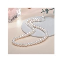6-7mm Freshwater Cultured Pearl Necklace for Women, Real Chokers Pearl Necklace, Women's  Sterling Silver Pearl Strand Necklaces