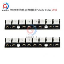 2Pcs/Lot LED PCB Board WS2812 RGB 5050 8 Bits 1x8 Pixel Panel Matrix Screen WS2812 IC Led Module 800Kbps
