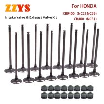 Motorcycle Intake Valves Exhaust Valve Stem Kit for HONDA CBR400 NC23 NC29 CBR23 CB29 CB400 NC31 CB31 CBR CB 400 14711-KY2-010
