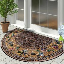 Eingang Teppich Hause Tür Eintrag Matte Outdoor Garten Dekorative Teppiche Luxus Willkommen Fußmatten Halbrunden Teppich Tapete De Entra