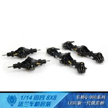 LESU 1/14 Camion Tamiya asse del trattore serie Q-900 ponte flangiato con bloccaggio differenziale adatto per la modifica dell'aggiornamento del camion Tamiya