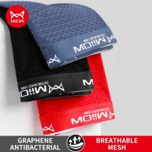 MiiOW 3 pezzi boxer intimi da uomo in seta di ghiaccio mutandine da uomo in rete sexy grafene antibatterico mutande da uomo L-4XL boxer da uomo