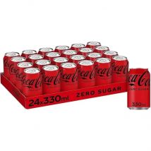 CocaCola 24Latas Sabor Original/Zero, 24 Unidades de 33cl/330ml
