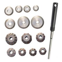 45-Grad-Hartmetall-Ventilreibahle, Ventilsitzschneider, Schleifscheibe, Pilot für Motorrad, Auto, Motor, Ventilsitz, Reparatur, Reibahlenkopf