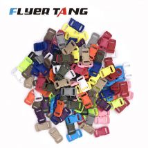 50 sztuk 10 sztuk 3/8 "10mm plastikowa klamra boczna bransoletka z klamrą zakrzywiony spadochron 550 bransoletka Paracord DIY akcesoria