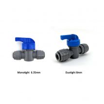 KegLand Valvola a sfera da 6,35/8 mm Raccordi a innesto Giunti per tubi flessibili per birra con connettore rapido in plastica
