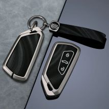 Leder Auto Schlüssel Fall Abdeckung Shell Fob Für Volkswagen VW Golf 8 MK8 ID-4 ID-6 Für Skoda Octavia A8 Für Seat Leon FR MK4 Cupra