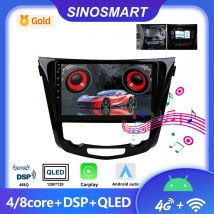 SINOSMART Android GPS für Nissan Qashqai J11 X-Trail T32 Rogue 2014–2018 mit 7" OEM Bildschirm,