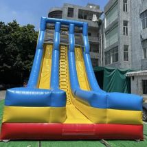 Aufblasbare Rutsche, große Doppelrutsche für den Außenbereich, Farbe und Größe kann individuell angepasst werden, kostenloses Gebläse