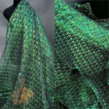 2 Yards Bunte Pfau Hohl Mesh Lllusion Feder Spitze Spitze Kleid Spielzeug Dekoration DIY Kinder Kleidung Tuch