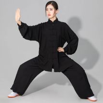 Cinese Tai Chi Uniforme Cotone Wushu Kung Fu Abbigliamento Bambini Adulti Arti Marziali Wing Chun Vestito Taichi Prestazioni Tang Vestito Taiji