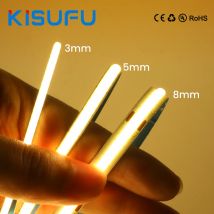 3mm 5mm 8mm PCB COB LED Nastro Luce DC 5V/12V 320LED/m Bianco Naturale Caldo Ad Alta Densità Nastro Flessibile Decorazione Della Stanza illuminazione lineare