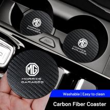 2pcs Car Coaster Non-Slip Cup Holder Anti-dust Mat For Morris Garages Motors MG ZS GS MG5 6 mg3 Gundam 350 Parts TF hector HS