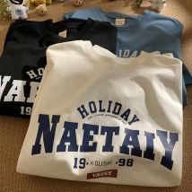 Privat hinker 2023 Baumwolle Sommer Herren T-Shirts Kurzarm Brief Grafik Unisex Tops Casual Fashion Marke männliche T-Shirts