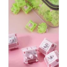 Chilkey 35pcs Silent Mechanical Keyboard Switches 5 Pin PCB Mount Lubed Switches with POM Housing UPE Stem for MX Keycaps