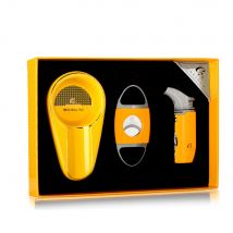 GALINER Puro Travel Ashtray Home Torch Jet Flame Cigar Lighter Smoking Accessories Tobacco Cigar Cutter Charuto Gadgets